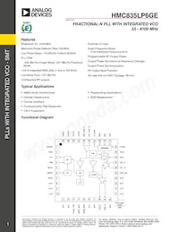 HMC835LP6GETR Datasheet Cover