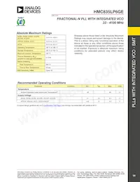 HMC835LP6GETR Datasheet Page 14