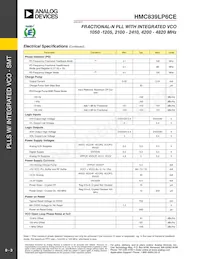 HMC839LP6CETR Datasheet Page 3