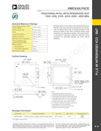 HMC839LP6CETR Datasheet Page 8