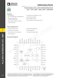 HMC840LP6CE Datenblatt Cover