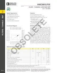 HMC881LP5E Datasheet Cover