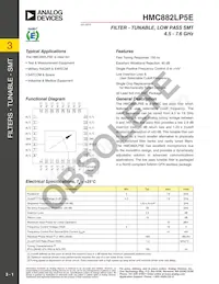 HMC882LP5ETR Datasheet Cover