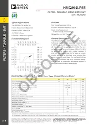 HMC894LP5ETR Datasheet Cover