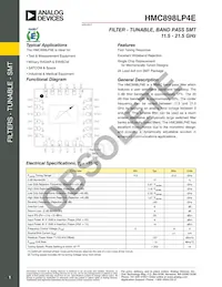 HMC898LP4ETR Datasheet Cover