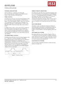 IS31FL3190-UTLS2-TR Datasheet Page 12