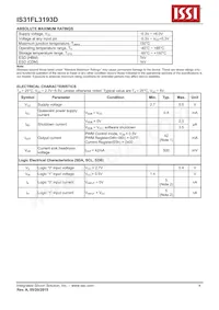 IS31FL3193D-CLS2-TR Datasheet Page 4