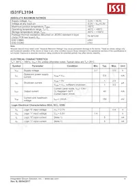 IS31FL3194-CLS2-TR Datasheet Page 4