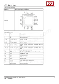 IS31FL3216A-QFLS2-TR Datasheet Pagina 3