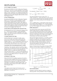 IS31FL3216A-QFLS2-TR Datasheet Pagina 14