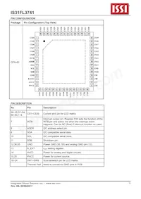 IS31FL3741-QFLS4-TR Datasheet Page 3