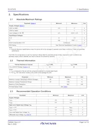 ISL32741EFBZ-T7A Datasheet Page 5