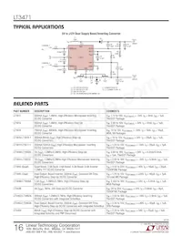 LT3471EDD 데이터 시트 페이지 16