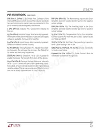 LT3479EDE Datasheet Pagina 5