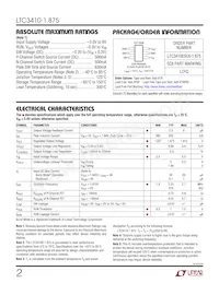 LTC3410ESC6-1.875 Datasheet Page 2