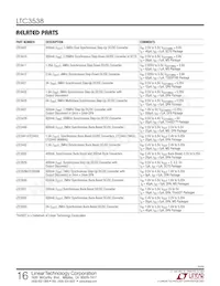 LTC3538EDCB Datasheet Pagina 16