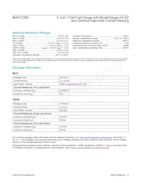 MAX17260SEWL+ Datasheet Page 6