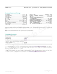 MAX17557ATP+T Datasheet Page 2