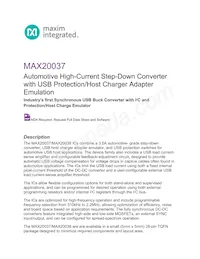 MAX20037ATIA/V+ Datasheet Cover