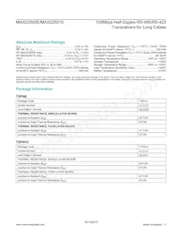 MAX22500EATB+T Datasheet Page 2