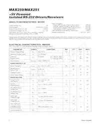 MAX251ESD+TG002 Datasheet Page 2