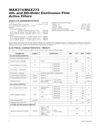MAX275BC/D Datasheet Page 2