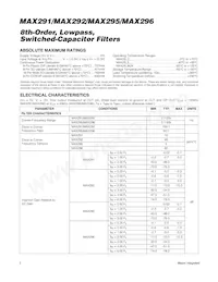 MAX295C/D Datasheet Page 2