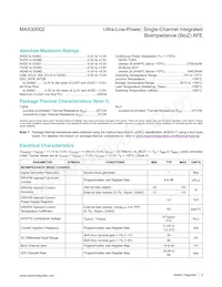 MAX30002CWV+T Datasheet Page 3