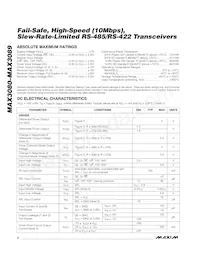 MAX3088CSA+TG035 Datasheet Pagina 2