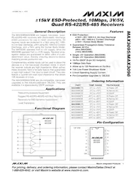 MAX3095ESE/GG8 Datenblatt Cover