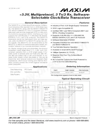 MAX3170CAI+TG52 Datenblatt Cover