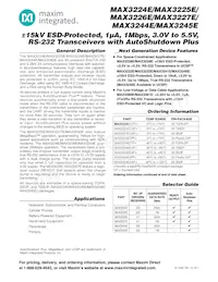 MAX3225ECPP+ Datasheet Cover