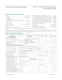 MAX3243EAI+TG51 Datasheet Page 2