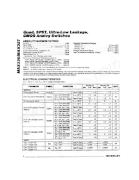 MAX327C/D Datasheet Page 2