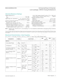 MAX338ETE-T Datasheet Page 2