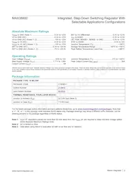 MAX38800HCS+ Datasheet Page 2