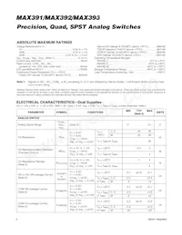 MAX392C/D Datasheet Page 2