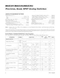 MAX392EPE+ Datasheet Page 2