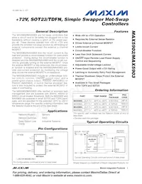 MAX5902AAETT+ Datenblatt Cover