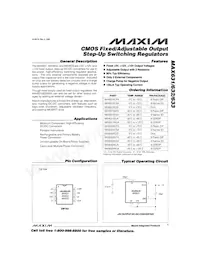 MAX633BC/D數據表 封面