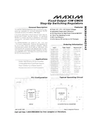 MAX643AC/D-C71043數據表 封面