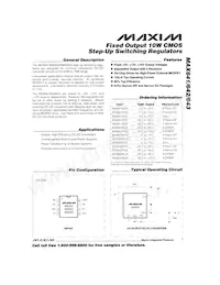 MAX643AC/D-C71043 Datasheet Cover