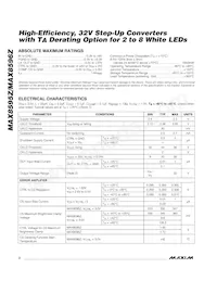 MAX8595ZETA+TG51 Datasheet Page 2