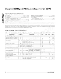 MAX9130EXT/GG8 Datasheet Page 2