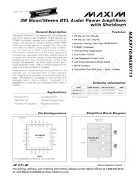 MAX9711ETC+TGC1 Datenblatt Cover