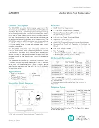 MAX9890BETA/V+T Datasheet Cover