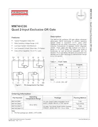 MM74HC86SJX Datenblatt Seite 2