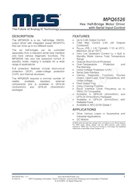 MPQ6526GU-AEC1-P Datasheet Cover
