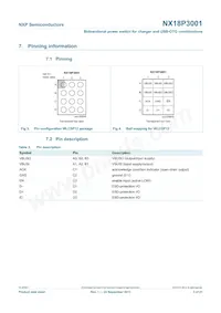 NX18P3001UKZ Datasheet Page 3