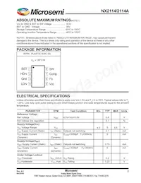 NX2114CSTR Datasheet Page 2